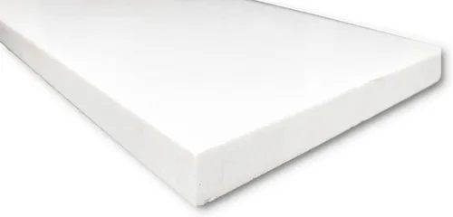 Vista 2 de Tenedos Sillín de umbral de piso de mármol blanco sólido pulido para acera de ducha, protector contra salpicaduras de tocador, alféizar de ventana