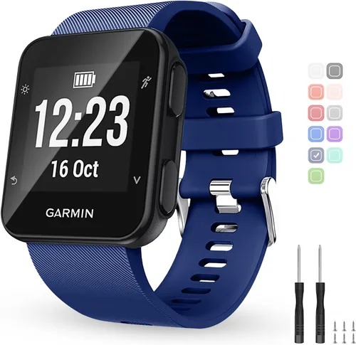 Correa de repuesto para reloj Garmin Forerunner 35, correa de silicona suave compatible con Forerunner 35 Smartwatch