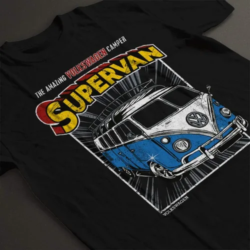Vista 4 de Volkswagen Supervan Camper - Camiseta para hombre