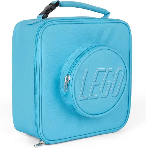 Vista 71 de Bolsa de almuerzo LEGO, duradera y aislada, con bolsillo de malla y compartimento con cremallera, perfecta para comidas sobre la marcha, negra