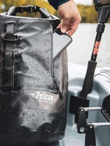 Vista 4 de Pelican ExoDry Drybag 10L/20L/30L - Waterproof - Shoulder Strap - Thick & Lightweight - Roll Top Dry Compression - Keeps Gear Dry for Kayaking