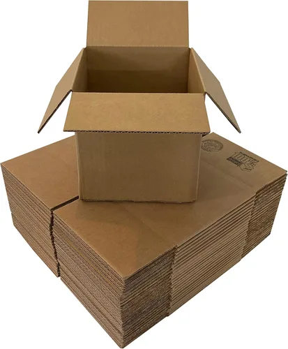Vista 12 de Cajas de embalaje corrugadas para correo y envío - paquete de 25 (6 x 4 x 4 pulgadas / paquete de 25)