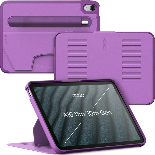 Vista 12 de ZUGU CASE para iPad A16 de 11ª generación de 11 pulgadas (2025), 10ª generación de 10.9 pulgadas (2022) soporte magnético y cubierta