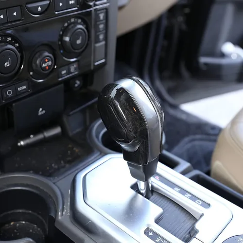 Vista 6 de TINKI ABS cromado compatible con Land Rover Freelander 2 2007-2015, cubierta decorativa de cabeza de palanca de cambios de automóvil, compatible