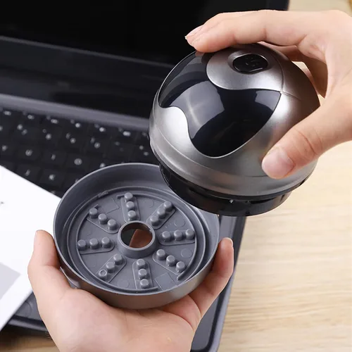 Vista 6 de Aspiradora de Escritorio Mini Aspiradora para Migas Mesa de Escritorio Aspiradora USB para Limpiar Migas de Borrador Semillas Pelos de Mascotas