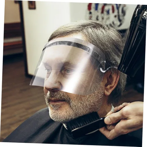 Vista 5 de Ipetboom 50 piezas desechables de peluquería facial protector de cejas de plástico transparente para salón y uso doméstico fácil de colocar