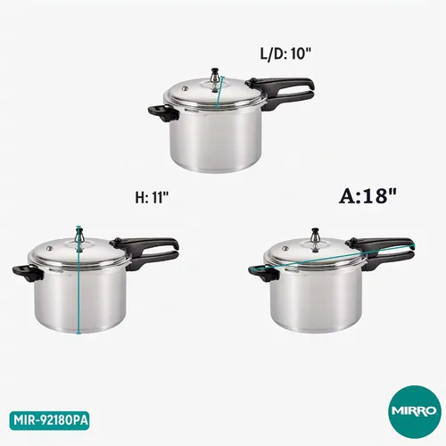 Vista 10 de Mirro 92160A Olla a presión de aluminio pulido 10-PSI Utensilios de cocina, 6 cuartos de galón, plata