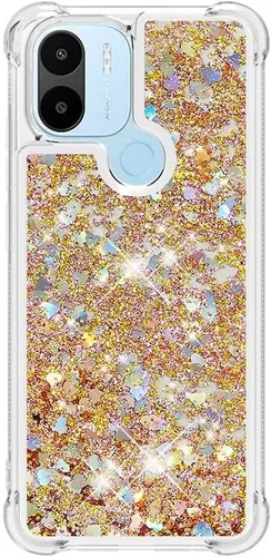 Vista 26 de Funda de silicona transparente con purpurina para Xiaomi Redmi A1 Bling Liquid Clear Star Heart Silicone Bumper a prueba de golpes, funda