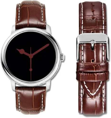 Vista 8 de Correa de reloj de liberación rápida de cuero de 18 mm, 19 mm, 20 mm, 21 mm, 22 mm, 23 mm, 24 mm, correa de reemplazo de piel de becerro