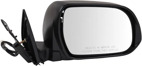 Vista 92 de TRQ Cubierta cromada del espejo manual del lado del pasajero, acabado liso para Volvo VNL 2004-2014