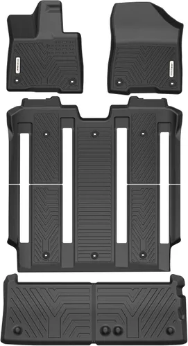 Vista 9 de Alfombrillas compatibles con Toyota RAV4 2019-2025 (incluye híbrido), alfombrillas de elastómero termoplástico (TPE) color negro, de ajuste