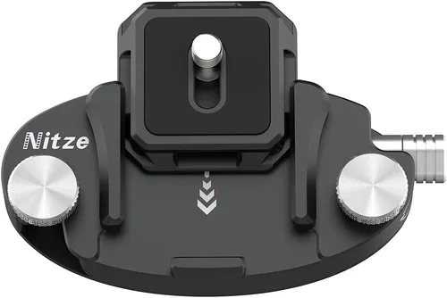 Nitze Clip para cámara con placa tipo Arca, clip de captura de metal con destornillador magnético de cabeza plana, soporte de correa para mochila de