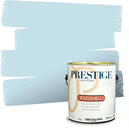 Vista 113 de Prestige Paints. - Base y pintura para exteriores en un solo galón, 1 galón. plano, comparable con Sherwin Williams Topsail.