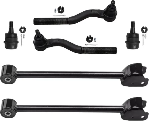 Vista 301 de Detroit Axle - Kit de extremo delantero RWD para Chrysler 300 Dodge Charge Challenger 2011-2019, 2 brazos de control inferiores traseros 2 rótulas
