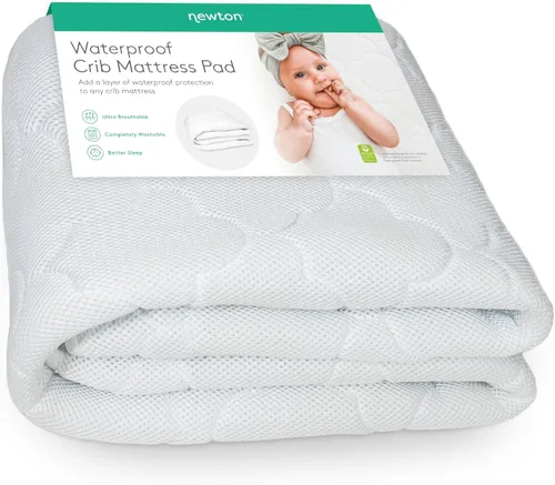 Newton - Funda para colchón impermeable para cuna de bebé, 100% transpirable, probada para reducir el riesgo de asfixia, ajuste universal, 100%