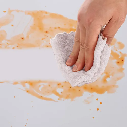 Vista 4 de kimteny Paños de limpieza de cocina, paños de microfibra, sin pelusas, reutilizables, para el hogar, súper absorbentes, de secado rápido, 10 x 10