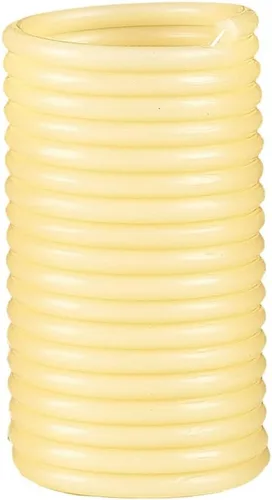 Candle by the Hour Recambio de vela de citronela de 80 horas, cera de abeja natural ecológica con mecha de algodón, amarillo