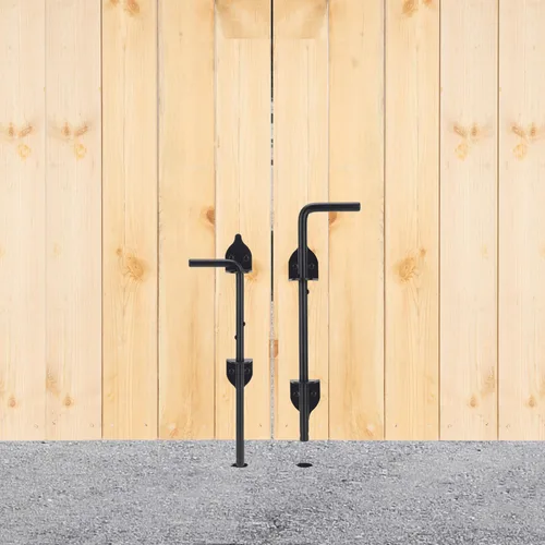 Vista 6 de 12" Tornillo de Bastón Pesado de Caída para Puerta, Pestillo de Suelo para Puerta para Cercas de Madera Puertas de Metal, Tope de Puerta de Metal