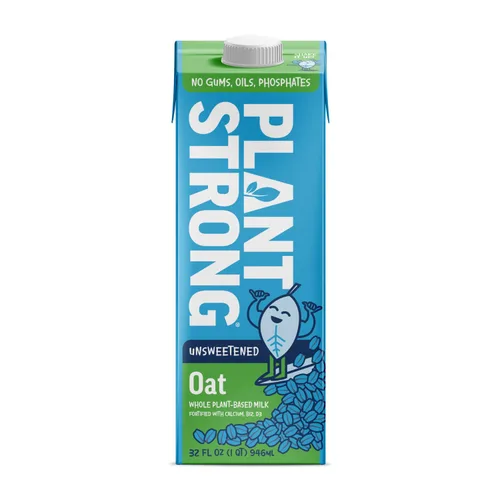 Vista 10 de PLANTSTRONG Leche a base de plantas de 32 onzas, sin OMG, a base de plantas, vegana, sin gluten, sin lácteos, estable en conservación, leche sin