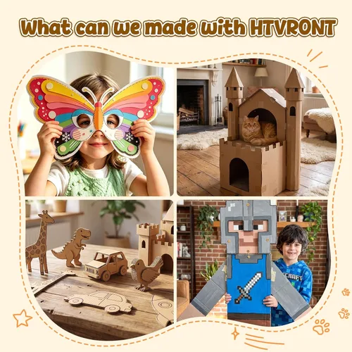 Vista 8 de HTVRONT Cortador de cartón para niños, cortador de cartón seguro para niños