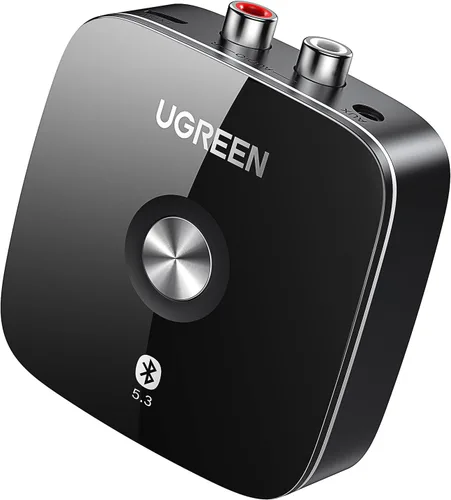 Vista 6 de Receptor de sonido inalámbrico por conexión Bluetooth 4.1 Ugreen, parlante musical inalámbrico con adaptador de 0.13 pulgadas y 2RCA para sistema