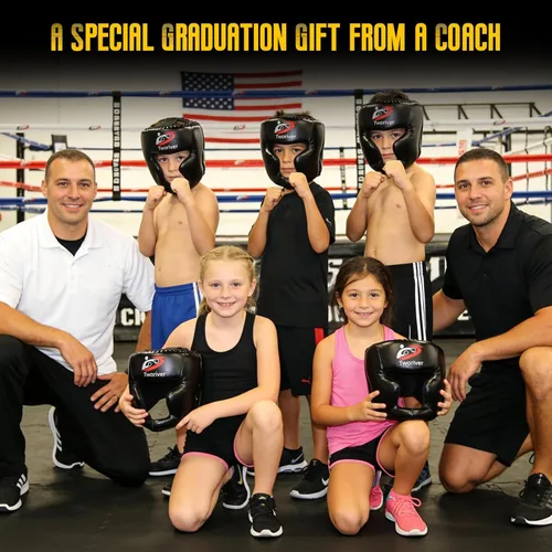 Vista 7 de Casco de boxeo para niños, hombres y jóvenes, paquete de 2, casco de combate de MMA de cara completa con protección ajustable, máscara facial