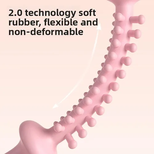 Vista 9 de Keenso Muscle Roller Stick, with Scale Patterned Handle, Multifunctional Manual Massage Tool for Whole Body Relaxation