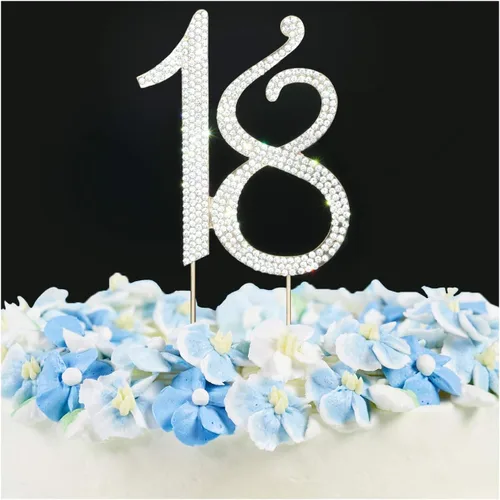 Vista 3 de Scotamalone 18 gemas de diamantes de imitación de alta calidad para decoración de tartas