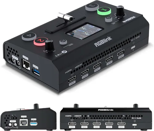 RGBlink Video Capture Card for Streaming, PCIe/Internal Capture Card Alternative, 4 HDMI to USB, Stream & Record in 1080P, Capturadora de Video for