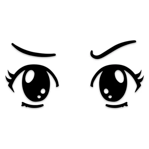 CloudCave Anime Sticker, No Background Vinyl Transfer Decal for Virtual Reality Headset, Laptop, Phone Case, Wall Art, Skateboard (Kawaii Girl,