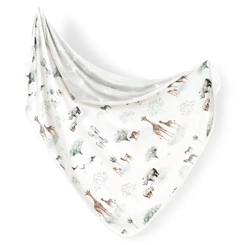 Vista 18 de GRSSDER Mantas de bebé súper suaves de jersey elástico para envolver a niñas y niños, manta de punto reversible de doble capa 34 x 44, extra grande