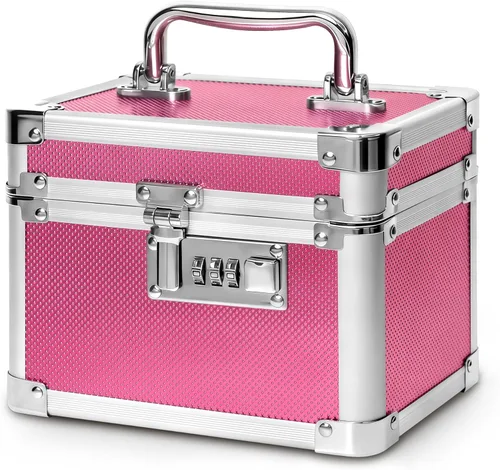 Vista 13 de Cajas pequeñas con cerradura de combinación para medicamentos con código para artículos personales, caja de seguridad para medicamentos y documentos