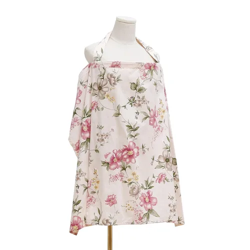 Vista 2 de Insular Funda de lactancia para lactancia materna, funda de alimentación infantil, delantal de algodón transpirable para privacidad, begonia rosa