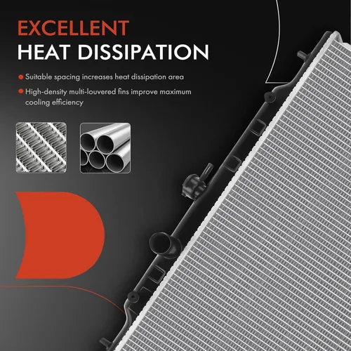 Vista 5 de A-Premium Conjunto de radiador de refrigerante del motor compatible con Nissan Rogue 2008-2013, Rogue Select 2014-2015, X-Trail 2013, L4 2.5L