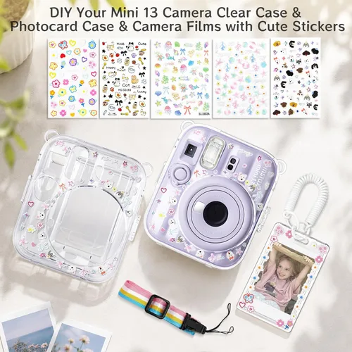 Vista 7 de Funda transparente para cámara instantánea Instax Mini 13 Kit