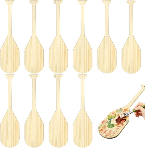 Vista 8 de Gerrii 10 paletas de madera sin terminar de 15 pulgadas para hermandad de mujeres griegas fraternidad maciza de pino macizo, paletas de fraternidad