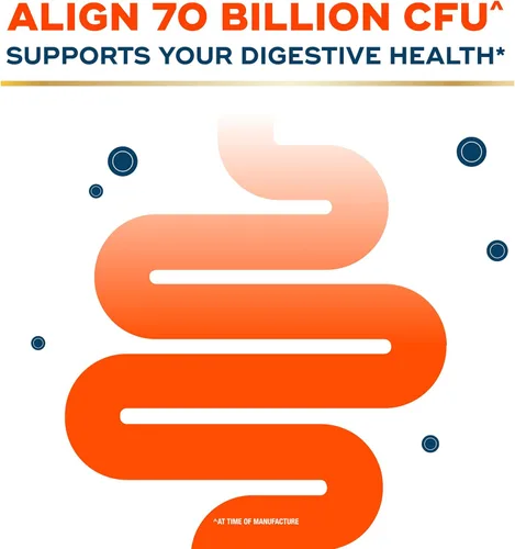 Vista 6 de Align Probióticos, 70 mil millones de UFC, mezcla de 6 cepas, probióticos para mujeres y hombres, probióticos diarios para la salud digestiva, ayuda