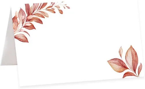 Vista 41 de Andaz Press Tarjetas de mesa de otoño y otoño con hojas de arce para mesas de fiesta de boda, tarjetas de lugar con nombre de asientos, puntuadas