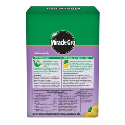 Vista 4 de Miracls-GRO - Alimento de flores soluble en agua, 1.5 libras, para todas las plantas (paquete de 1)