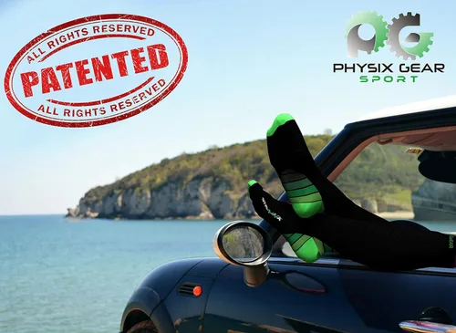 Vista 2 de Physix Gear Sport Calcetines de compresión para hombres y mujeres de 20 a 30 mmhg, ajuste atlético (1 par)