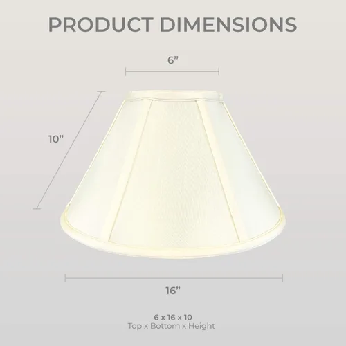 Vista 6 de Royal Designs, Inc. Coolie Empire - Pantalla para lámpara, cáscara de huevo, 6 "x 16" x 10" (Modelo: BSO-706-16EG)