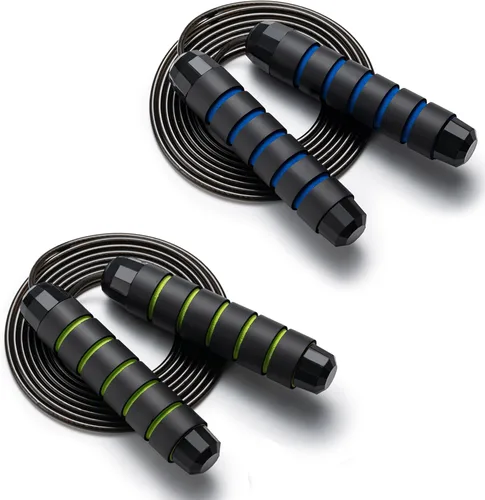 Vista 8 de BOOMIBOO Cuerda de Saltar, Cuerdas de Saltar Ajustables, Cuerda de Saltar Sin Enredos de Velocidad Rápida con Rodamientos de Bolas para Mujeres