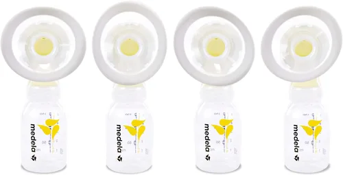 Vista 7 de Medela Juego de extractor de leche manual – Paquete de par perfecto, incluye extractor de leche manual Harmony y protectores de mama PersonalFit
