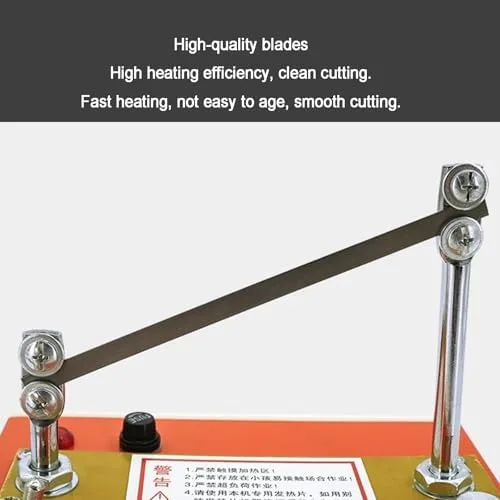 Vista 3 de Electric Hot Knife Cutting Tool, 160W Adjustable Temperature 0-800℃, 12cm Cutting Width for Fabric, Webbing, and Belting