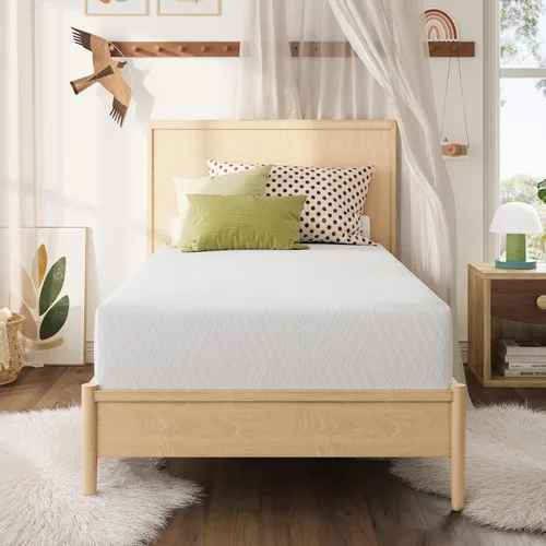 Vista 13 de MLILY - Colchón Queen en una caja, colchón de 10 pulgadas para cama plataforma tamaño doble, diván, de espuma viscoelástica de té verde de firmeza