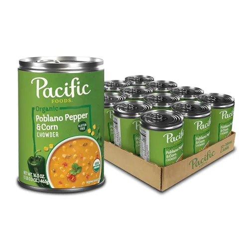 Vista 12 de Pacific Foods Sopa orgánica de papa y verduras al curry, lata de 16.3 onzas (paquete de 12)