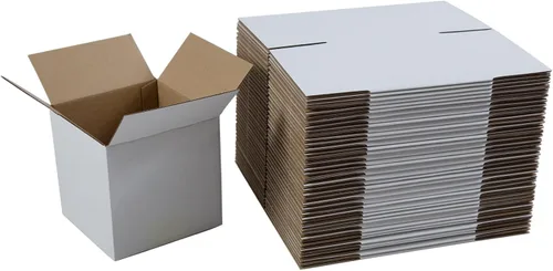 Vista 8 de Cajas de envío de 4 x 4 x 4 pulgadas, set de 40, caja de cartón corrugado marrón para embalaje de correspondencia de pequeña empresa