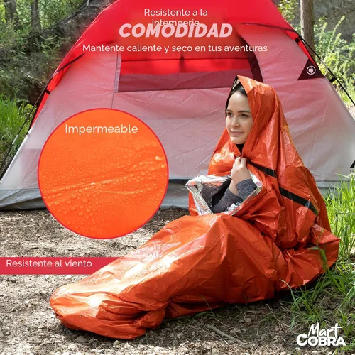 Vista 4 de Saco de dormir de emergencia Mylar Bivy Sack Equipo de supervivencia