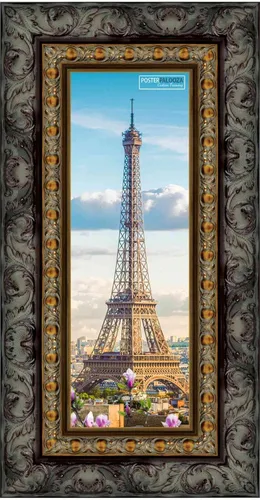 Vista 17 de Poster Palooza 5x5 Inch Traditional Complete Wood Square Picture Frame with UV Acrylic Plexiglass, Foam Board Backing & Hardware Included - 5x5 Inch