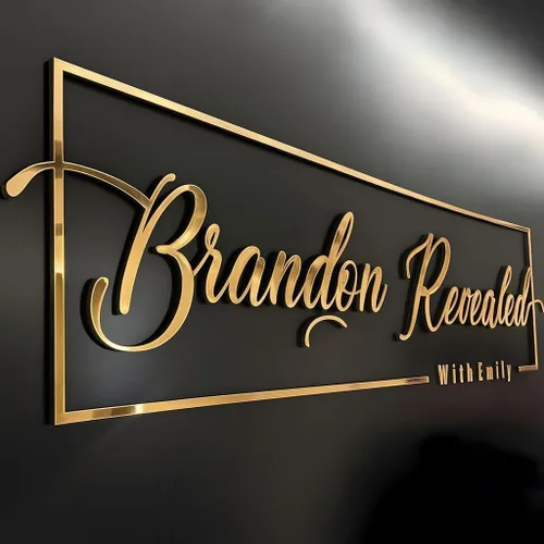 Letreros acrílicos grandes personalizados para negocios, letrero profesional de acrílico 3D cortado con láser para negocios, letrero personalizado